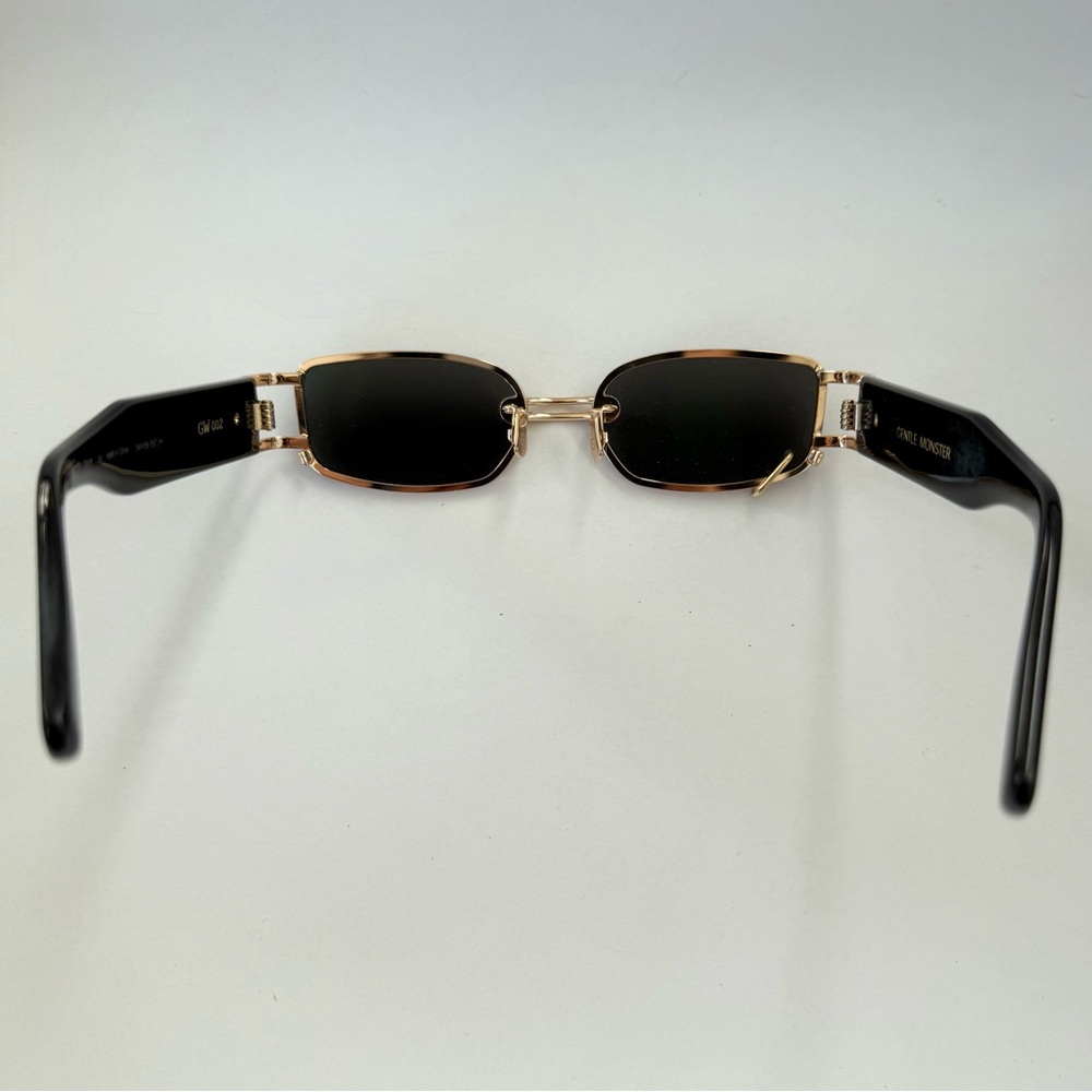 Gentle Monster AUTHENTIC! Gw 002 03 Gentle Wu Gold Frame Sunglasses. - Picture 13 of 16